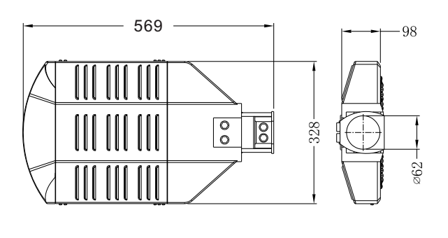 Le réverbère modulaire de route de réverbère d'IP66 200w LED a mené remplacer 70-400 le watt existant des appareils d'éclairage de HPS/MH