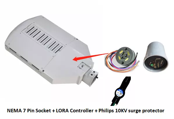 Le réverbère modulaire de route de réverbère d'IP66 200w LED a mené remplacer 70-400 le watt existant des appareils d'éclairage de HPS/MH