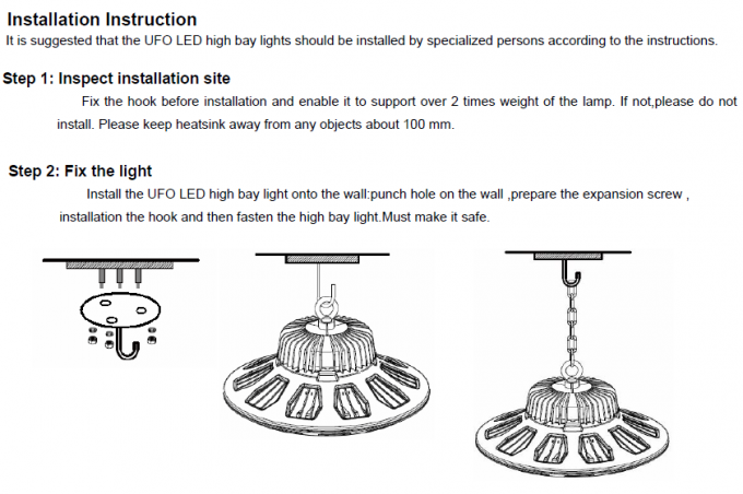 Le CE RoHS a approuvé le haut conducteur imperméable 10 de Lumileds 3030 Chips Meanwell de lumière de baie d'UFO LED